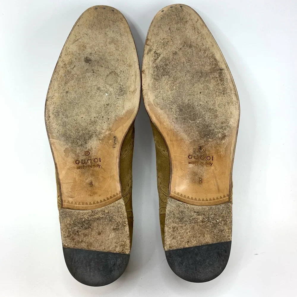 Gucci suede wingtip oxford - Picture 6 of 8